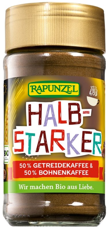 Halbstarker Instant 50% Getreidekaffee &
