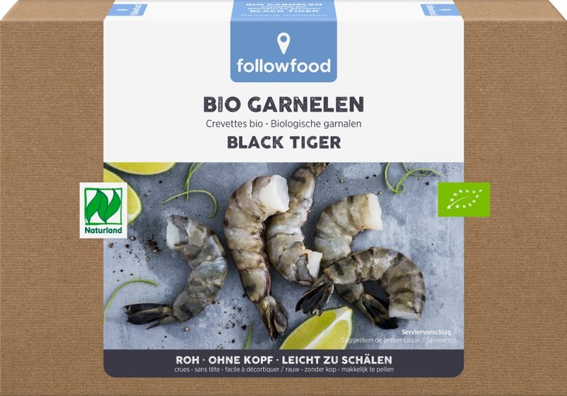 TK-Garnelen Black Tiger mit Schale ohne Kopf